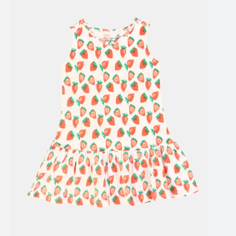 Duffield Lane Girls Layla Dress in Strawberry Fields size 5/6 - Picture 3 of 10